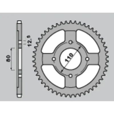 Cht Zębatka Tylna 284 39 (284-39) (Jtr284.39) Honda Cb 750/1100 '79-'89