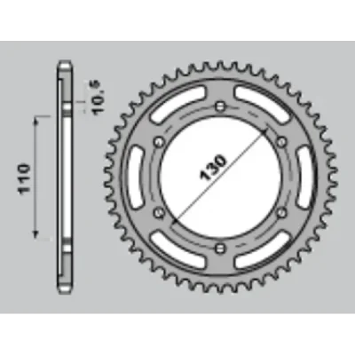 Cht Zębatka Tylna 241 42 Suzuki Gsxr 1000 '09-'15 (479-42) (Jtr479.42)