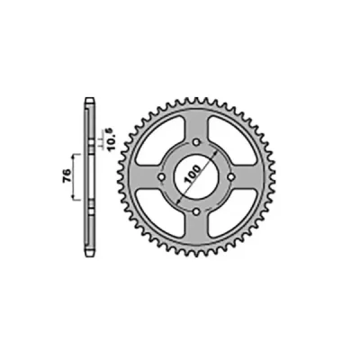Zębatka tylna JR 817 46z rozmiar 530 Suzuki GSX 600F 85-88 JTR824.46 (81746JRS) Zębatka tylna JR 817 46z rozmiar 530 Suzuki GSX 600F 85-88 JTR824.46 (81746JRS)