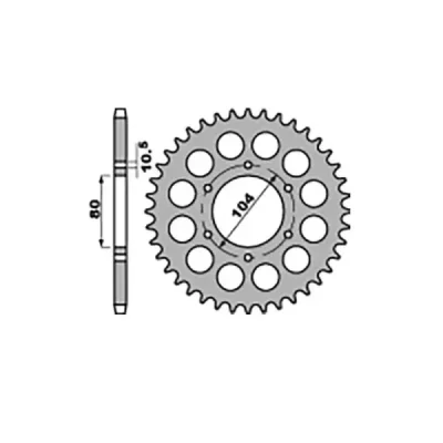 Jr Zębatka Tylna 501 33 Kawasaki Z 750 C 80-87, Gpz 1100 81-85 (Łańc. 630) Jr Zębatka Tylna 501 33 Kawasaki Z 750 C 80-87, Gpz 1100 81-85 (Łańc. 630)