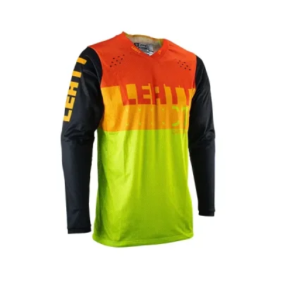 Leatt Koszulka Moto 4.5 Lite Jersey Citrus Pomarańczowy/Żółty Fluo/Czarny M Leatt Koszulka Moto 4.5 Lite Jersey Citrus Pomarańczowy/Żółty Fluo/Czarny M