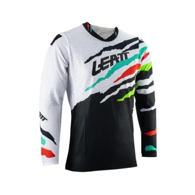 Leatt Koszulka Moto 5.5 Ultraweld Jersey Tiger Biały/Czarny/Zielony/Czerwony S Leatt Koszulka Moto 5.5 Ultraweld Jersey Tiger Biały/Czarny/Zielony/Czerwony S