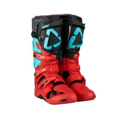 Leatt Buty Cross 4.5 Boots Fuel Czarny/Czerwony/Niebieski 47 / 30.5 Cm