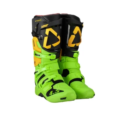 Leatt Buty Cross 4.5 Boots Citrus Czarny/Zielony Fluo 40.5 / 25.5 Cm
