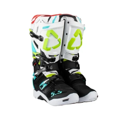 Leatt Buty Cross 5.5 Flexlock Boots Tiger Biały/Czarny/Niebieski/Zielony Fluo 42 / 26.5 Cm Leatt Buty Cross 5.5 Flexlock Boots Tiger Biały/Czarny/Niebieski/Zielony Fluo 42 / 26.5 Cm