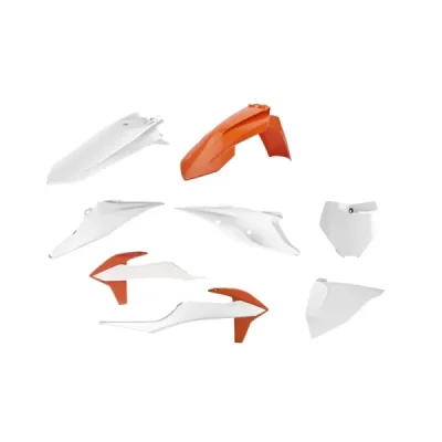 Zestaw plastików Body Kit Polisport biały pomarańczowy (90912) Zestaw plastików Body Kit Polisport biały pomarańczowy (90912)