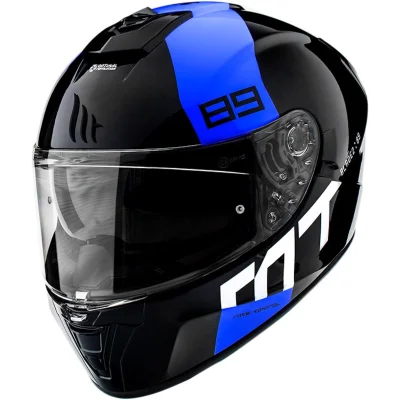 Kask integralny Blade 2 SV 89 B7 gloss pearl blue czarny/niebieski XS - MT Helmets
