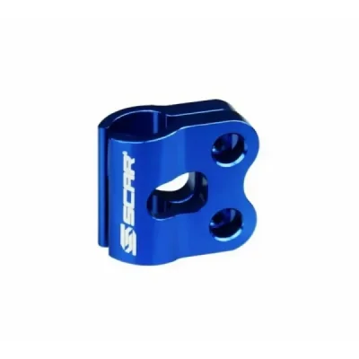 Uchwyt przewodu hamulcowego Scar niebieski aluminiowy (BLC100B)