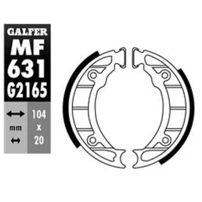 Szczęki hamulcowe Galfer tył Piaggio Free 50 94- (MF631G2165) Szczęki hamulcowe Galfer tył Piaggio Free 50 94- (MF631G2165)