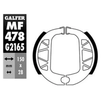 Szczęki hamulcowe Galfer tył Yamaha BWS 125 10- Cygnus 125X 03- Cygnus 150 07- (MF478G2165) Szczęki hamulcowe Galfer tył Yamaha BWS 125 10- Cygnus 125X 03- Cygnus 150 07- (MF478G2165)