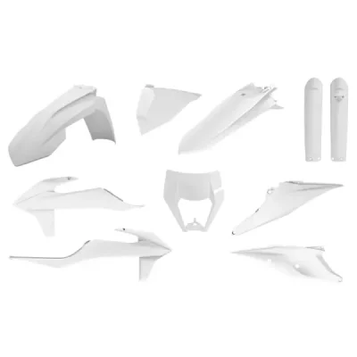 Zestaw plastików Body Kit Polisport KTM EXC EXF 20-21 biały (91016) Zestaw plastików Body Kit Polisport KTM EXC EXF 20-21 biały (91016)