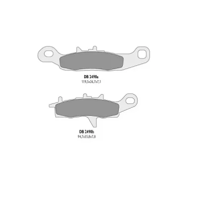 Klocki hamulcowe Delta Braking KH342 KVF Lewy Przód (DB2490OR-D) Klocki hamulcowe Delta Braking KH342 KVF Lewy Przód (DB2490OR-D)