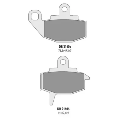 Klocki hamulcowe Delta Braking KH130 (DB2160OR-D)