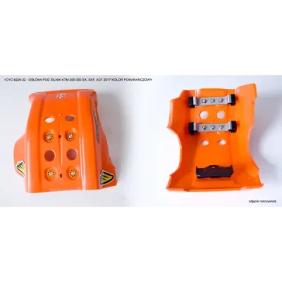 Cycra Osłona Pod Silnik Full Armor Skid Plate Ktm Sxf/Sx-F/Xcf/Xc-F/Exc/Exc-F 250-350 '16-'18 Pomarańczowy Cycra Osłona Pod Silnik Full Armor Skid Plate Ktm Sxf/Sx-F/Xcf/Xc-F/Exc/Exc-F 250-350 '16-'18 Pomarańczowy