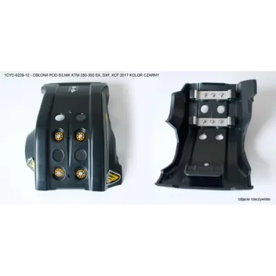 Cycra Osłona Pod Silnik Full Armor Skid Plate Ktm Sxf/Sx-F/Xcf/Xc-F/Exc/Exc-F 250-350 '16-'18 Czarny Cycra Osłona Pod Silnik Full Armor Skid Plate Ktm Sxf/Sx-F/Xcf/Xc-F/Exc/Exc-F 250-350 '16-'18 Czarny