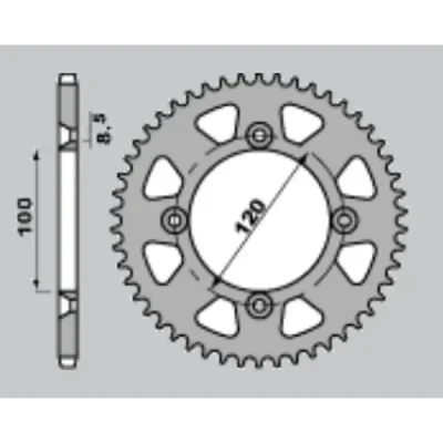 Jr Zębatka Tylna Aluminiowa T7075 (Ergal) 798 48 (79848) Suzuki Rm 80/85, Yamaha Yz 80/85 (93-24) (Jtr798.48) (Łańc. 428) Złoty Jr Zębatka Tylna Aluminiowa T7075 (Ergal) 798 48 (79848) Suzuki Rm 80/85, Yamaha Yz 80/85 (93-24) (Jtr798.48) (Łańc. 428) Złoty