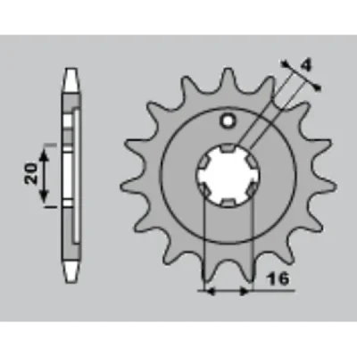 Jr Zębatka Przednia 555 15 Yamaha Xt / Ttr 225 '92-'04 (55515Jt) (Łańc. 428) Jr Zębatka Przednia 555 15 Yamaha Xt / Ttr 225 '92-'04 (55515Jt) (Łańc. 428)