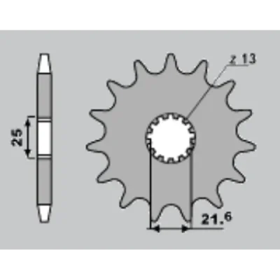 Zębatka przednia JR 429 16z (42916JRS) Zębatka przednia JR 429 16z (42916JRS)