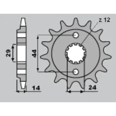 Jr Zębatka Przednia 348 17 Honda Vt 750 C '97-'04 (Jtf1372.17) Jr Zębatka Przednia 348 17 Honda Vt 750 C '97-'04 (Jtf1372.17)