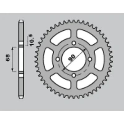 Zębatka tylna JR 243 45z (JTR241.45) (24345JRS) Zębatka tylna JR 243 45z (JTR241.45) (24345JRS)
