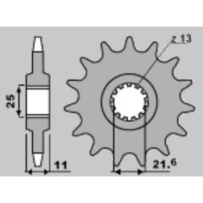 Jr Zębatka Przednia 2142 16 Yamaha R6 '06-'09 (Jtf1586.16) Jr Zębatka Przednia 2142 16 Yamaha R6 '06-'09 (Jtf1586.16)