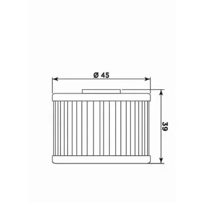 Filtr oleju Meiwa  (HF575) (P5009)