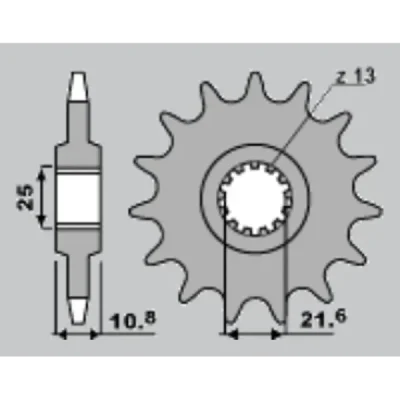 Zębatka przednia JR 2086 17z (JTF1586.17) (208617JR) Zębatka przednia JR 2086 17z (JTF1586.17) (208617JR)