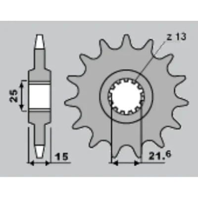 Zębatka przednia JR 2082 15z (JTF1515.15) (208215JR) Zębatka przednia JR 2082 15z (JTF1515.15) (208215JR)