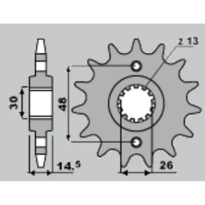 Zębatka przednia JR 2047 15z (JTF1332.15) (204715JR) Zębatka przednia JR 2047 15z (JTF1332.15) (204715JR)