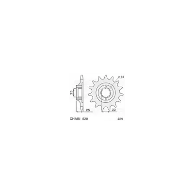 Zębatka tył aluminiowa CHT 489 48 zębów rozmiar 520 (48948EC) Zębatka tył aluminiowa CHT 489 48 zębów rozmiar 520 (48948EC)