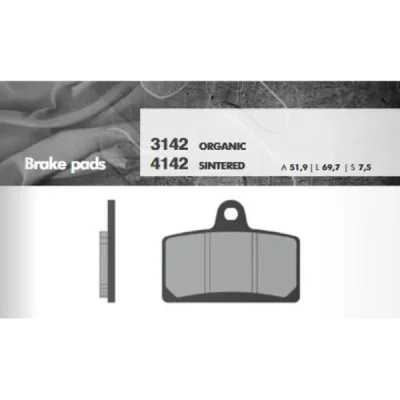Klocki hamulcowe Brenta KH399 metaliczne (BR4142) Klocki hamulcowe Brenta KH399 metaliczne (BR4142)