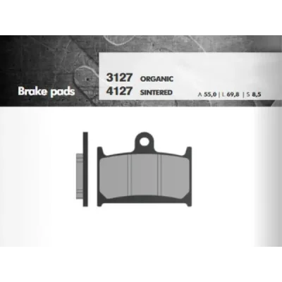 Klocki hamulcowe Brenta KH145 KH236 metaliczne (BR4127) Klocki hamulcowe Brenta KH145 KH236 metaliczne (BR4127)