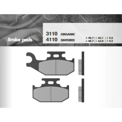 Klocki hamulcowe Brenta KH317 KH414 metaliczne (BR4110) Klocki hamulcowe Brenta KH317 KH414 metaliczne (BR4110)