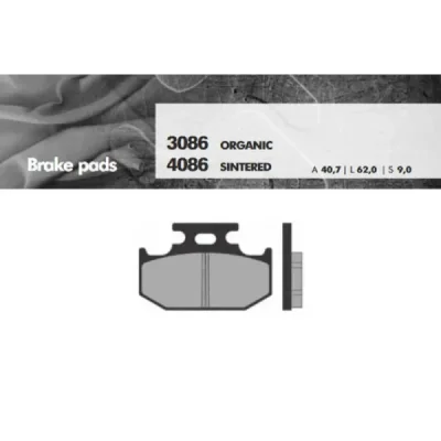 Klocki hamulcowe Brenta KH152 metaliczne tył (BR4086) Klocki hamulcowe Brenta KH152 metaliczne tył (BR4086)