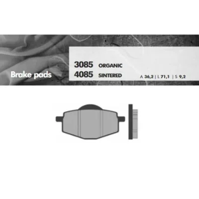 Klocki hamulcowe Brenta KH101 metaliczne (BR4085) Klocki hamulcowe Brenta KH101 metaliczne (BR4085)