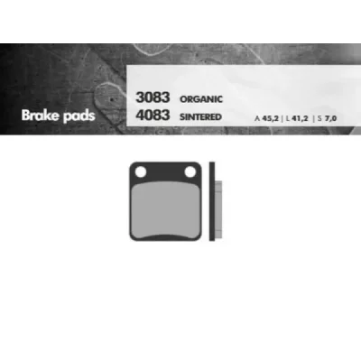 Klocki hamulcowe Brenta KH54 KH257 metaliczne (BR4083) Klocki hamulcowe Brenta KH54 KH257 metaliczne (BR4083)