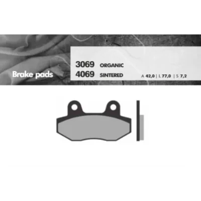 Klocki hamulcowe Brenta KH86  metaliczne (BR4069)