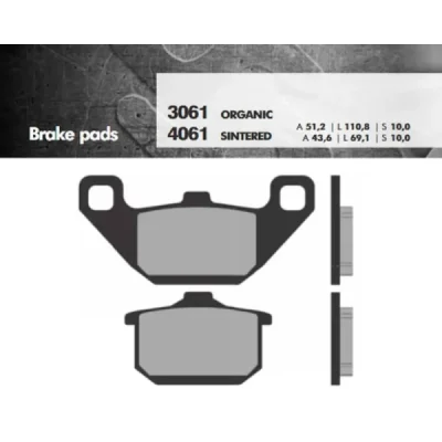 Klocki hamulcowe Brenta KH85  metaliczne (BR4061)