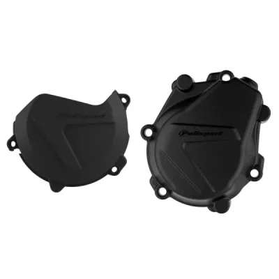 Zestaw osłon pokrywy alternatora i sprzęgła KTM EXC-F/XC-F 450 '16-'22 Husqvarna FC 450 '16-'18 czarny - Polisport Zestaw osłon pokrywy alternatora i sprzęgła KTM EXC-F/XC-F 450 '16-'22 Husqvarna FC 450 '16-'18 czarny - Polisport