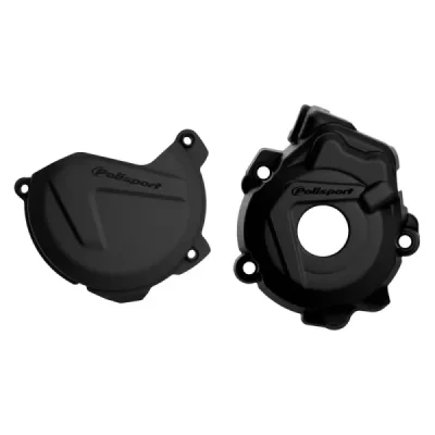 Zestaw osłon pokrywy alternatora i sprzęgła KTM SX-F/XC-F 250/350 '09-'16 Husqvarna FC 250/350 '14-'15 czarny - POLISPORT Zestaw osłon pokrywy alternatora i sprzęgła KTM SX-F/XC-F 250/350 '09-'16 Husqvarna FC 250/350 '14-'15 czarny - POLISPORT