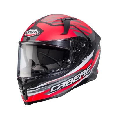 Kask integralny Avalon X Kira czarny mat/szary/czerwony fluo L - Caberg