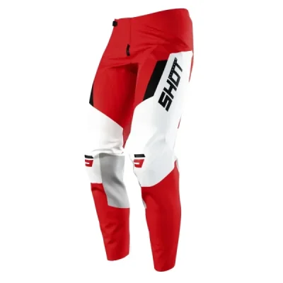 Shot Racing Spodnie Moto Contact Chase Red Czerwony/Biały/Czarny 38 Shot Racing Spodnie Moto Contact Chase Red Czerwony/Biały/Czarny 38