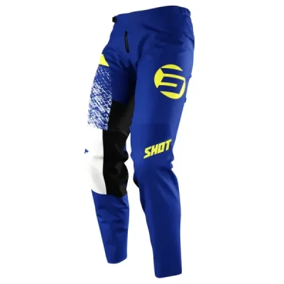 Shot Racing Spodnie Moto Devo Roll Blue Niebieski/Biały/Żółty Rozmar 38 Shot Racing Spodnie Moto Devo Roll Blue Niebieski/Biały/Żółty Rozmar 38