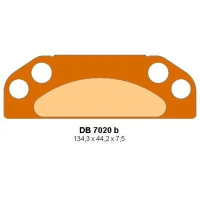 Klocki hamulcowe Delta Braking  KH659 przód lewy (DB7020OR-D)