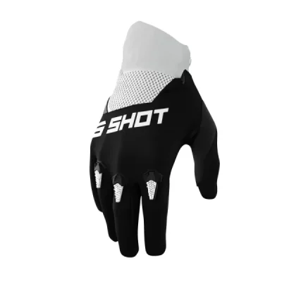 Shot Racing Rękawice Moto Devo Black Czarny/Biały 11 Shot Racing Rękawice Moto Devo Black Czarny/Biały 11