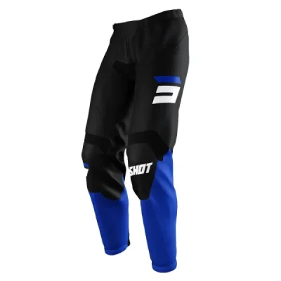 Shot Racing Spodnie Moto Devo Raw Burst Blue Czarny/Niebieski/Biały 28 Shot Racing Spodnie Moto Devo Raw Burst Blue Czarny/Niebieski/Biały 28