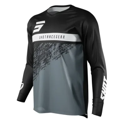 Shot Racing Koszulka Moto Devo Roll Black Czarny/Szary/Biały Xxl Shot Racing Koszulka Moto Devo Roll Black Czarny/Szary/Biały Xxl