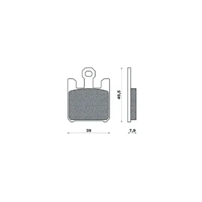 Klocki hamulcowe Brenta KH369/4 metaliczne (BR4119) Klocki hamulcowe Brenta KH369/4 metaliczne (BR4119)