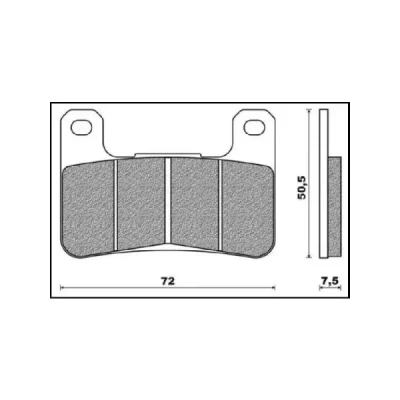 Klocki hamulcowe Brenta KH379 metaliczne przód (BR4117) Klocki hamulcowe Brenta KH379 metaliczne przód (BR4117)