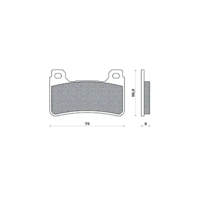 Klocki hamulcowe Brenta KH390 metaliczne (BR4116) Klocki hamulcowe Brenta KH390 metaliczne (BR4116)